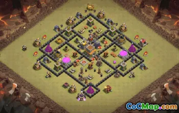 Top Town Hall 8 Base Layouts for Clash of Clans #35823