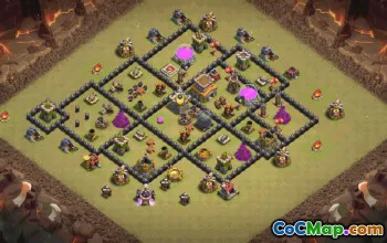 Top Town Hall 8 Clash of Clans Base Layouts #35824