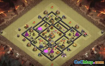 Copy Town Hall 8 Base Layouts for Clash of Clans #35828