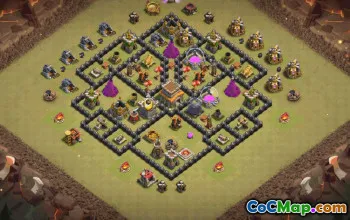 Top TH8 Clash of Clans Base Layouts with Links #35879