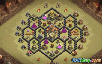 Top Town Hall 8 Base Layouts for Clash of Clans #35881