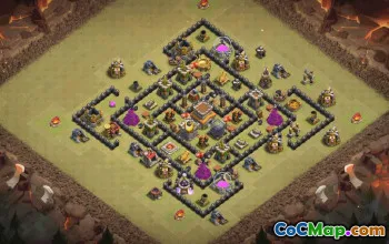 Top Town Hall 8 Base Layouts for Clash of Clans #35884