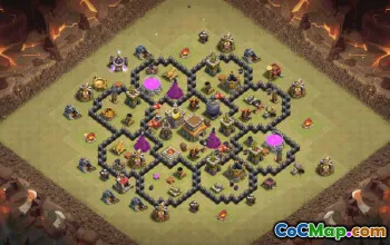 Top Town Hall 8 Clash of Clans Base Layouts #35949