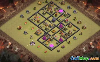 Top Town Hall 8 Clash of Clans Base Layouts #35954