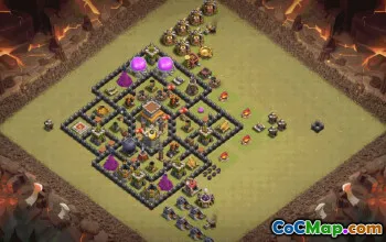 Top Town Hall 8 Base Layouts with Copy Links #36038