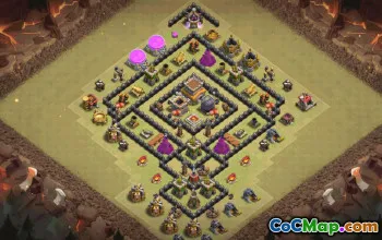 Top TH8 Clash of Clans Base Layouts with Links #36151