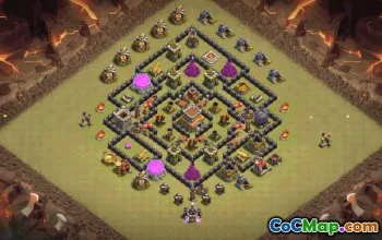 Best Town Hall 8 Clash of Clans Base Layouts #36158