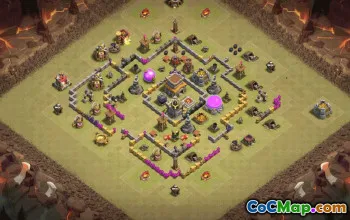 Copy Town Hall 8 Base Layouts for Clash of Clans #36205