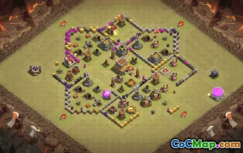 Top Town Hall 8 Base Copy & Layouts #36209
