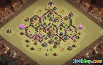 Top Town Hall 8 Base Layouts for Clash of Clans #36275