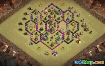 Top Town Hall 8 Base Layouts for CoC #36321