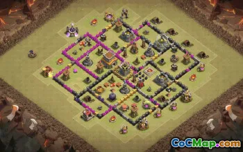 Top Town Hall 8 Clash of Clans Base Layouts #36322