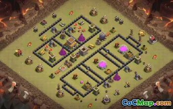 Best Town Hall 8 Base Layouts for Clash of Clans #36375