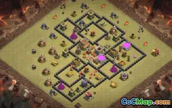 Top Town Hall 8 Base Layouts with Copy Links #36377