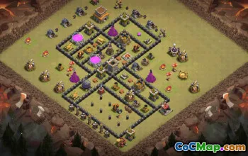 Best TH8 Clash of Clans Base Layouts #36384