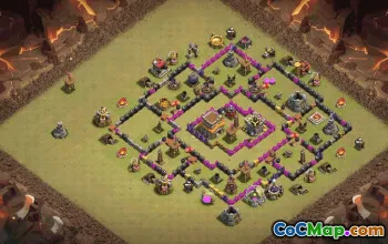 Top Town Hall 8 Base Layouts for Clash of Clans #36414