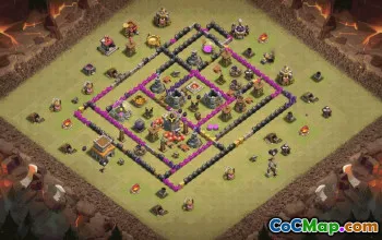 Top Town Hall 8 Base Layouts & Map Links #36416