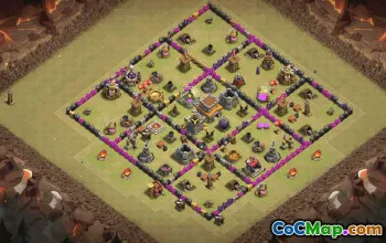 Top TH8 Clash of Clans Base Layouts with Links #36418