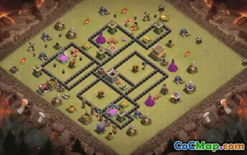 Best Town Hall 8 Base Layouts with Copy Link #36453