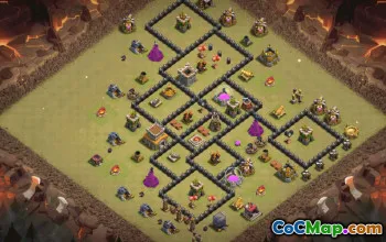 Top Town Hall 8 Base Layouts for Clash of Clans #36461