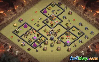 Best Town Hall 8 Base Layouts with Copy Link #36462