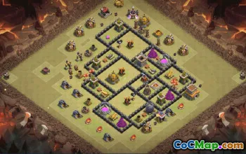 Top Town Hall 8 Base Layouts for Clash of Clans #36527