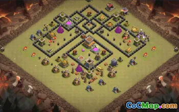 Best Town Hall 8 Base Layouts with Copy Link #36530