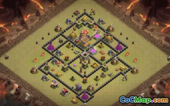 Top TH8 Clash of Clans Base Layouts & Maps #36532