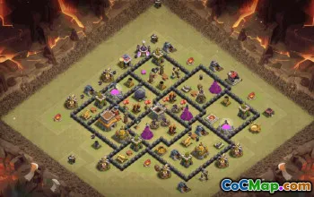 Top Town Hall 8 Clash of Clans Base Layouts #36534