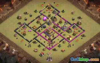 Top Town Hall 8 Base Layouts for Clash of Clans #36585