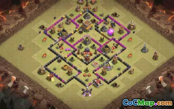 Top Town Hall 8 Base Layouts for Clash of Clans #36590