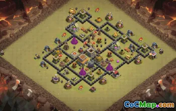 Top Town Hall 8 Base Layouts for Clash of Clans #36594