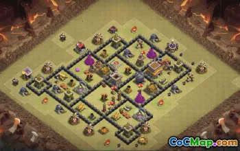 Top TH8 Clash of Clans Base Layouts with Links #36595