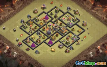 Top Town Hall 8 Base Layouts with Copy Links #36596