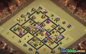 Best Town Hall 8 Base Layouts with Copy Link #36601