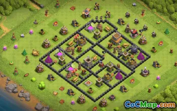 Top Town Hall 8 Base Layouts with Copy Links #36604