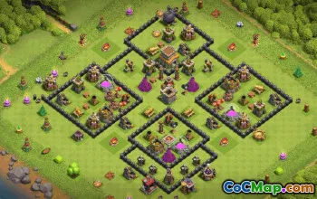 Best Town Hall 8 Base Layouts for Clash of Clans #36605