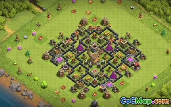 Top Town Hall 8 Base Layouts for Clash of Clans #36607
