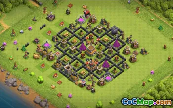 Top Town Hall 8 Base Layouts with Links #36611