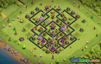 Top Town Hall 8 Base Layouts with Copy Links #36630