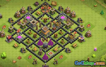 Best TH8 Clash of Clans Base Layouts & Links #36631