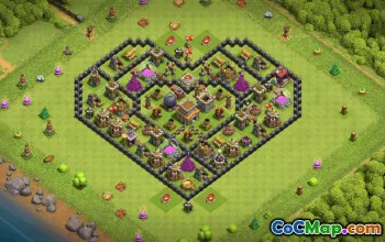 Top Town Hall 8 Base Layouts with Copy Links #36633
