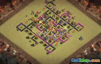 Top Town Hall 8 Base Layouts for Clash of Clans #36639