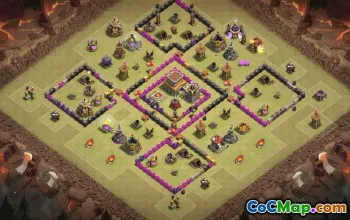 Top Town Hall 8 Base Layouts for Clash of Clans #36643