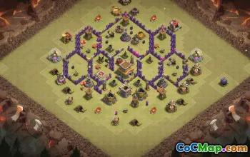 Top Town Hall 8 Base Layouts with Copy Link #36649