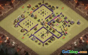 Top Town Hall 8 Base Layouts and Maps #36652