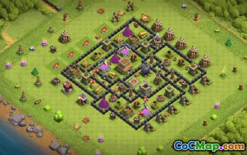 Top TH8 Clash of Clans Base Layouts with Link #36662