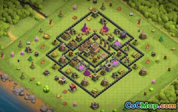 Top Town Hall 8 Base Layouts for Clash of Clans #36663