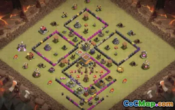 Top Town Hall 8 Base Layouts for Clash of Clans #36698