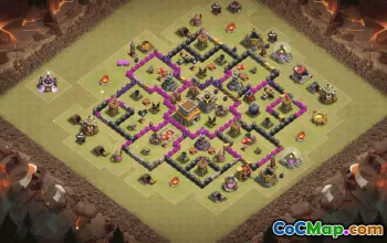 Top Town Hall 8 Base Layouts for Clash of Clans #36704
